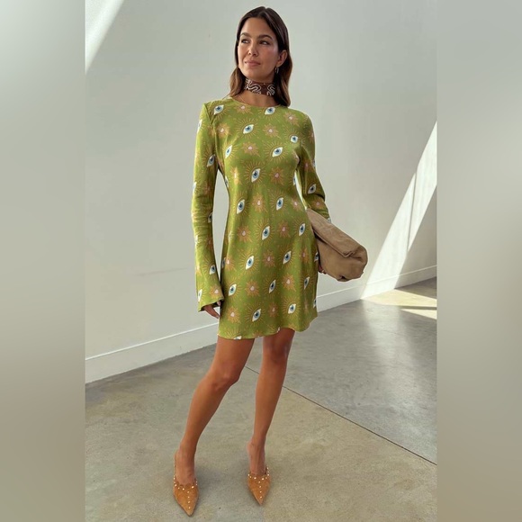 Never Fully Dressed Dresses & Skirts - NWT Never Fully Dressed Khaki Eye Mini Soho Dress